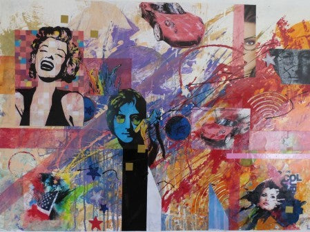 John & Marilyn Mixed Media